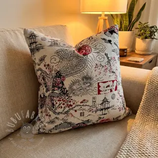 Sisustuskangas jacquard Akita blanc