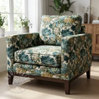 Sisustuskangas jacquard Aubusson emeraude
