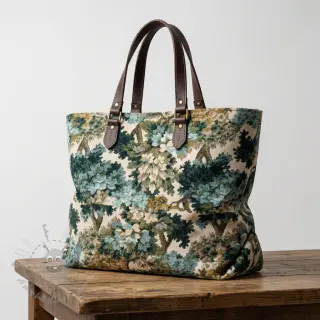 Sisustuskangas jacquard Aubusson emeraude
