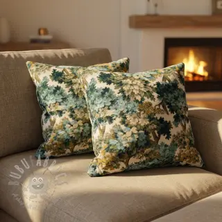 Sisustuskangas jacquard Aubusson emeraude