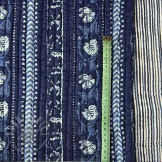 Puuvillakangas QUILT Gange bleu