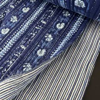 Puuvillakangas QUILT Gange bleu