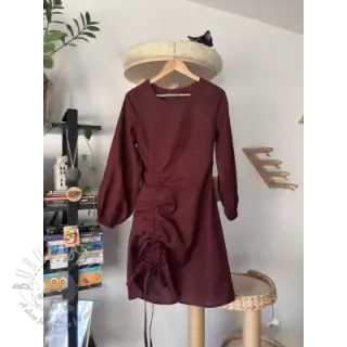 Esipesty pellava bordeaux