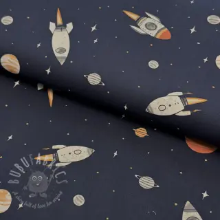 Puuvillakangas Space digital print