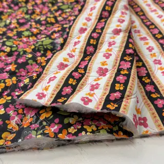 Puuvillakangas VOILE STEPPED Ophelia flower digital print