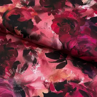 Puuvillakangas SATIN Zurie flower digital print