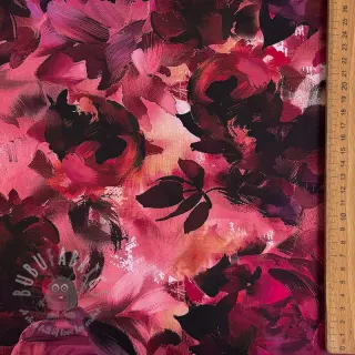 Puuvillakangas SATIN Zurie flower digital print