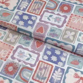 Puuvillakangas Patchwork digital print