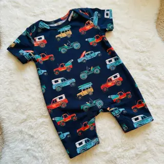 Bavlnená látka Cars navy digital print
