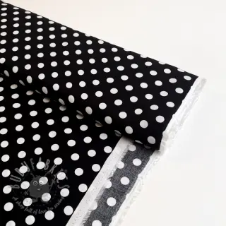 Viskoosi RADIANCE Polka dot black