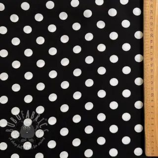 Viskoosi RADIANCE Polka dot black