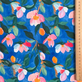 Viskoosi STRETCH Flowers Dorothia digital print