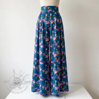 Viskoosi STRETCH Flowers Dorothia digital print