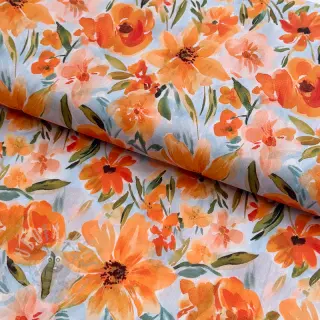 Puuvillakangas VOILE Sarah flowers digital print