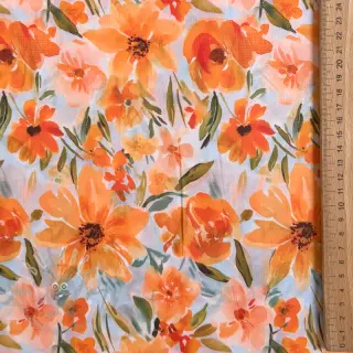 Puuvillakangas VOILE Sarah flowers digital print