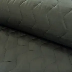 Prešívaná látka ZIG ZAG army green