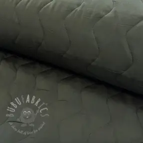 Tikattu kangas ZIG ZAG army green