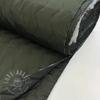 Tikattu kangas ZIG ZAG army green