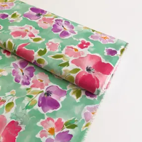 Viskoosi ECOVERO Flowers design B digital print