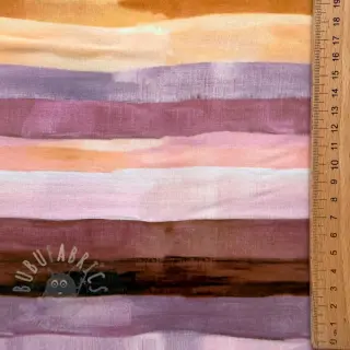 Viskoosi RADIANCE Stripes lavender digital print