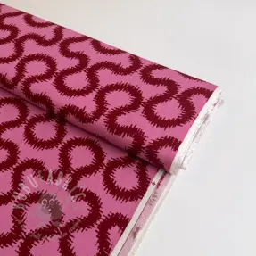 Viskoosi STRETCH Abstract pink