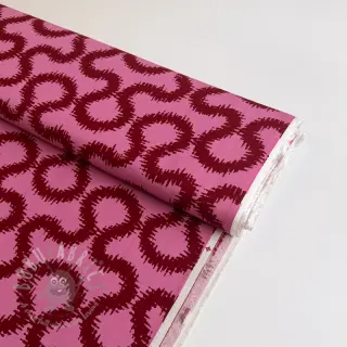 Viskoosi STRETCH Abstract pink