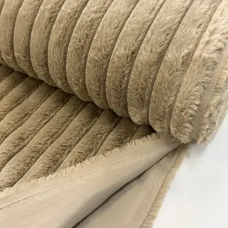 Umelá kožušina Stripes Luxe beige