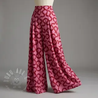 Viskoosi STRETCH Abstract pink