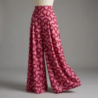 Viskóza STRETCH Abstract pink