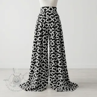 Viskoosi STRETCH Abstract black