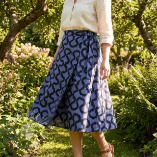 Viskoosi STRETCH Abstract blue