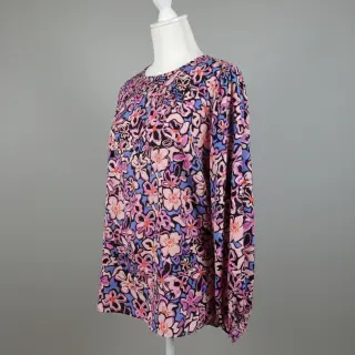 Viskóza STRETCH Flowers Junie black