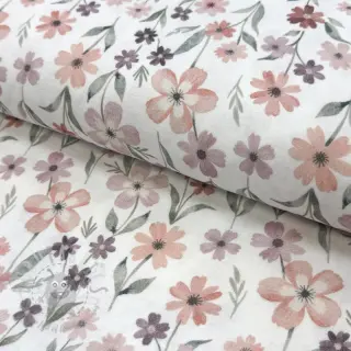 Kaksinkertainen harsokangas/musliini Flowers Jana digital print