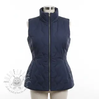 Tikattu kangas ZIG ZAG navy