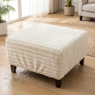 Tekoturkis Stripes Luxe ecru