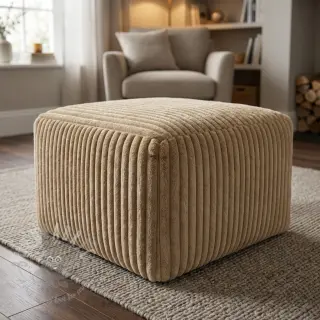 Tekoturkis Stripes Luxe beige