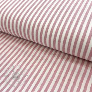Kaksinkertainen harsokangas/musliini YARN DYED Summer stripe rose