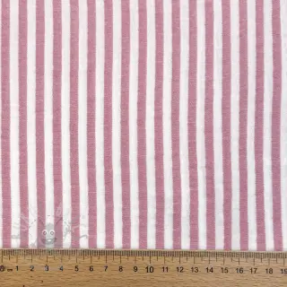 Kaksinkertainen harsokangas/musliini YARN DYED Summer stripe rose