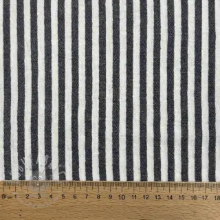 Kaksinkertainen harsokangas/musliini YARN DYED Summer stripe navy