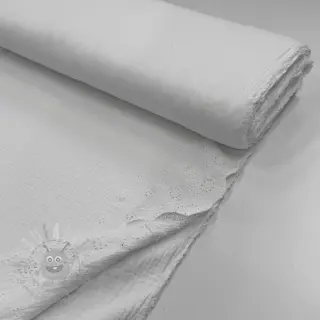Kaksinkertainen harsokangas/musliini BORDER Helene white