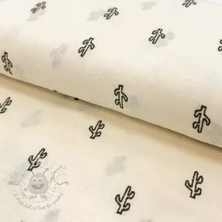 Kaksinkertainen harsokangas/musliini EMBROIDERY Cactus SIMPLY NATURAL