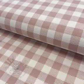 Puuvillakangas FLANNEL BIG Check light pink