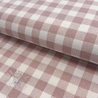 Puuvillakangas FLANNEL BIG Check light pink