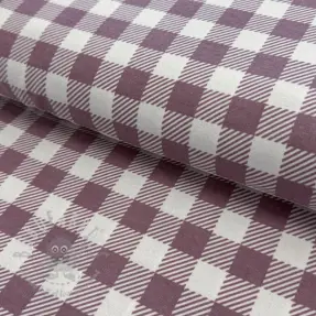 Puuvillakangas FLANNEL BIG Check mauve