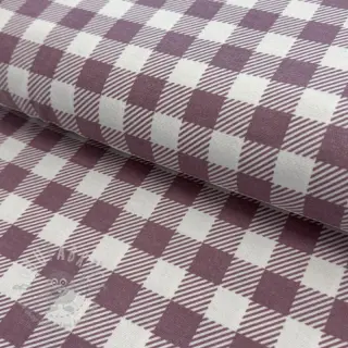 Puuvillakangas FLANNEL BIG Check mauve