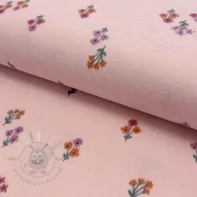 Puuvillakangas FLANNEL Flowers light pink