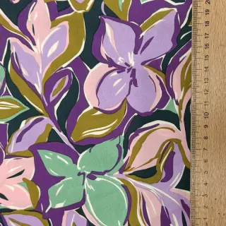 Bavlnená látka VISCOSE Flowers cobalt