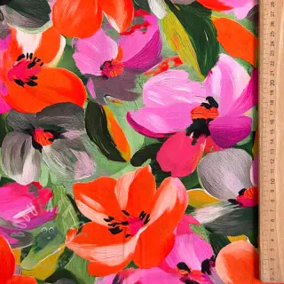Viskoosi ECOVERO Flowers multi digital print