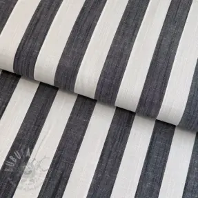 Viskoosi YARN DYED Stripes BIG navy