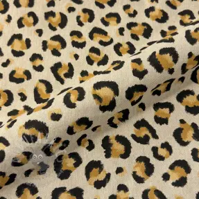 Sisustuskangas Linenlook premium Leopard Animal Print